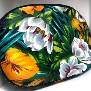 [vintage] travel/ makeup bag